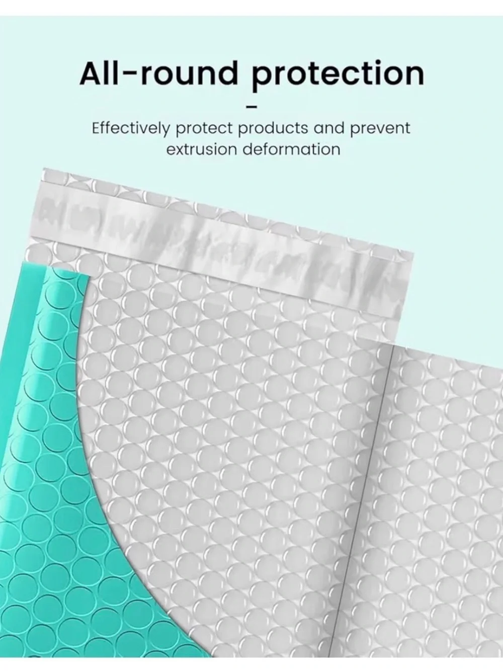 20 4x7in Turquoise Bubble Mailers - Pack of Teal/Turquoise Shipping Envelopes